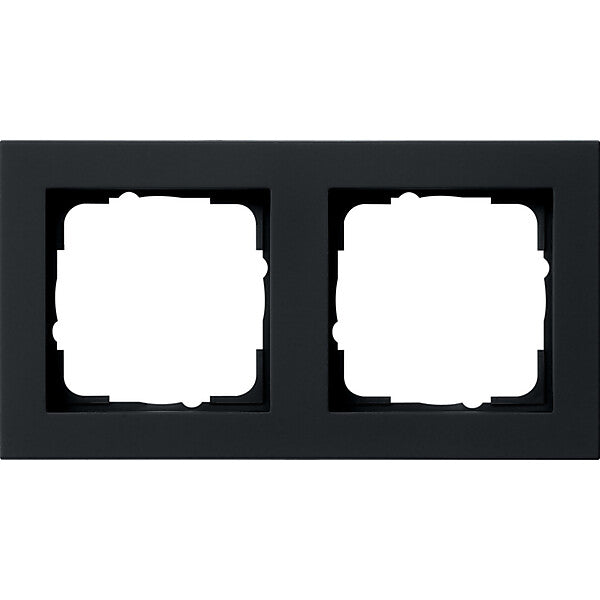 Gira Abdeckrahmen 2f. sw 021209